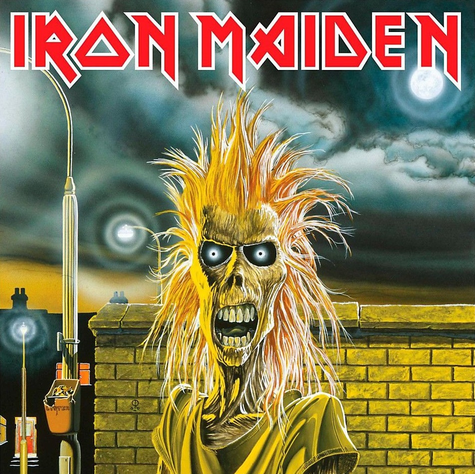 Pochette de l'album Iron Maiden, premier album du groupe, 1980