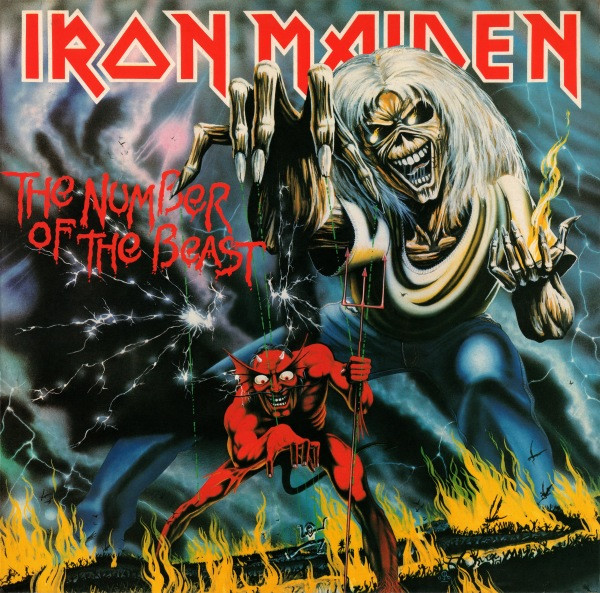 Pochette de l'album The Number of the Beast d'Iron Maiden, 1982
