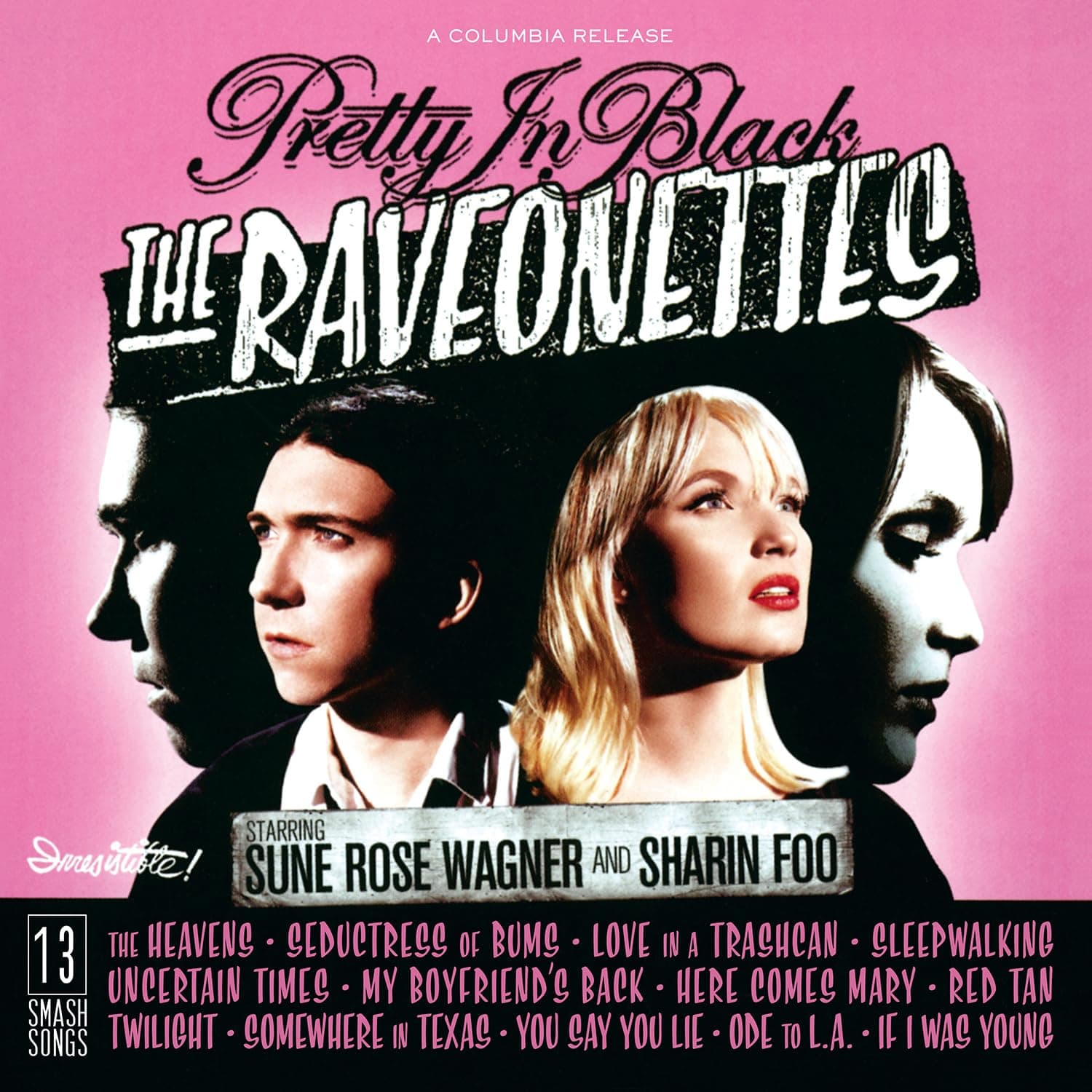 Vinyle Pretty In Black - The Raveonettes | Édition Limitée Couleur White & Pink