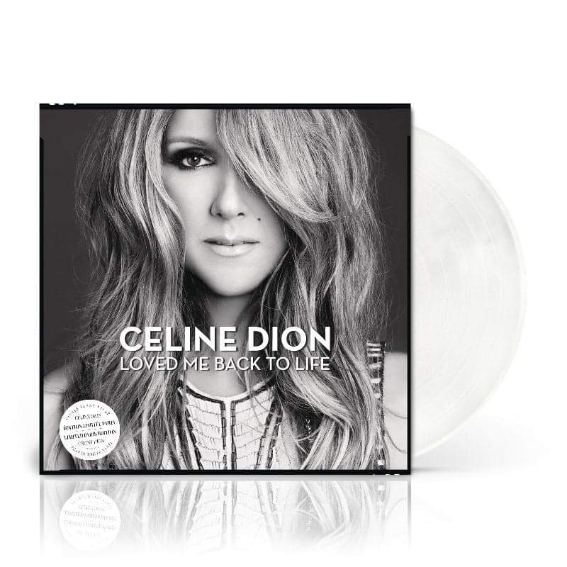 Vinyle Loved Me Back to Life - Céline Dion | Édition Limitée Paris Blanc Nacré